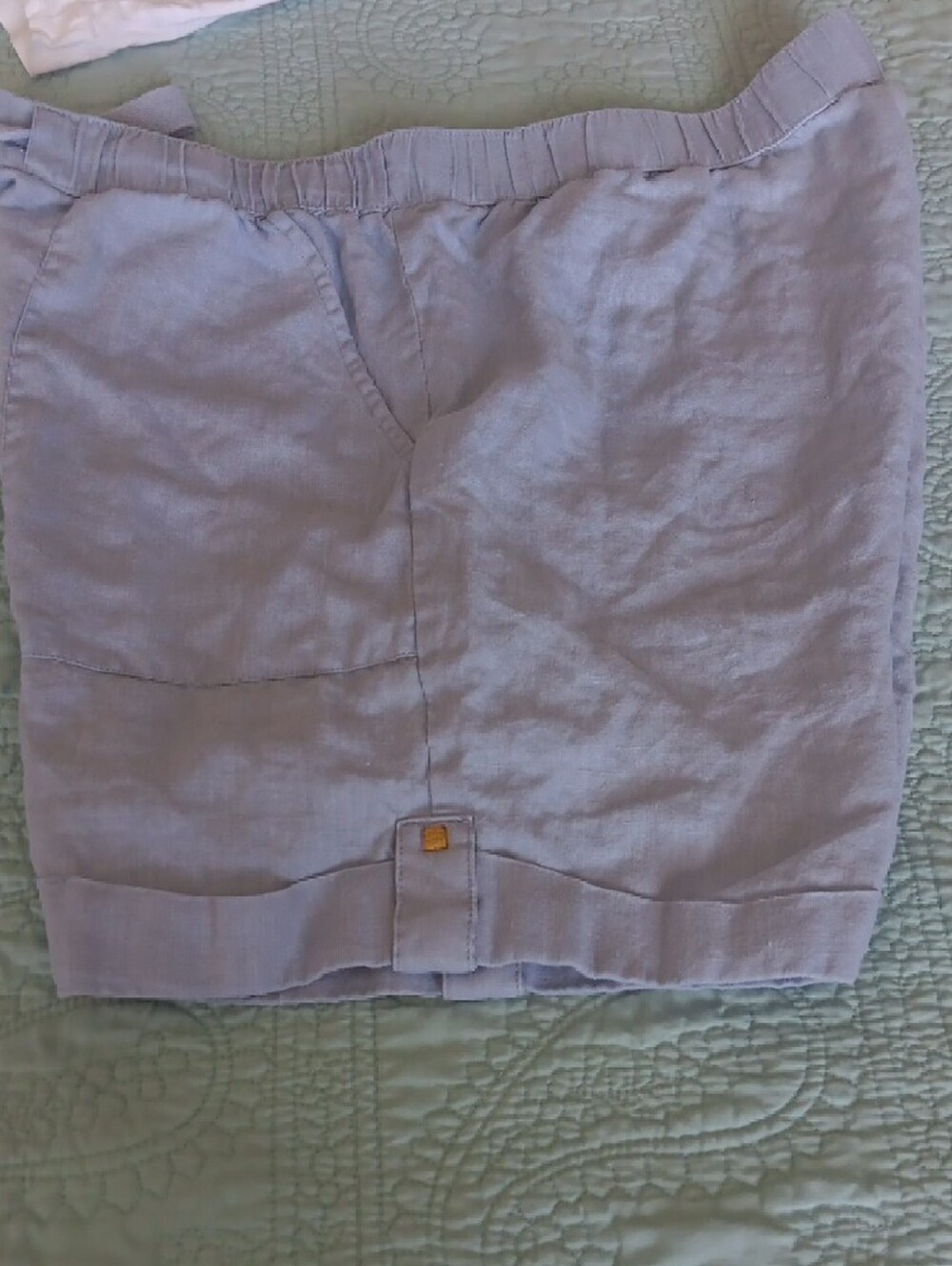 Bundle of 3. Pair Ladies High-Rise Drawstring Linen/Cotton Shorts.All Small - Picture 9 of 12
